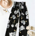 Pluss Size Floral Wide Leg