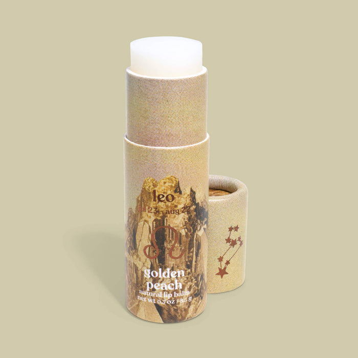 Poppy & Pout - Lip Balm, Zodiac, Leo Golden Peach