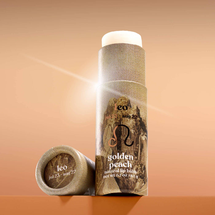 Poppy & Pout - Lip Balm, Zodiac, Leo Golden Peach