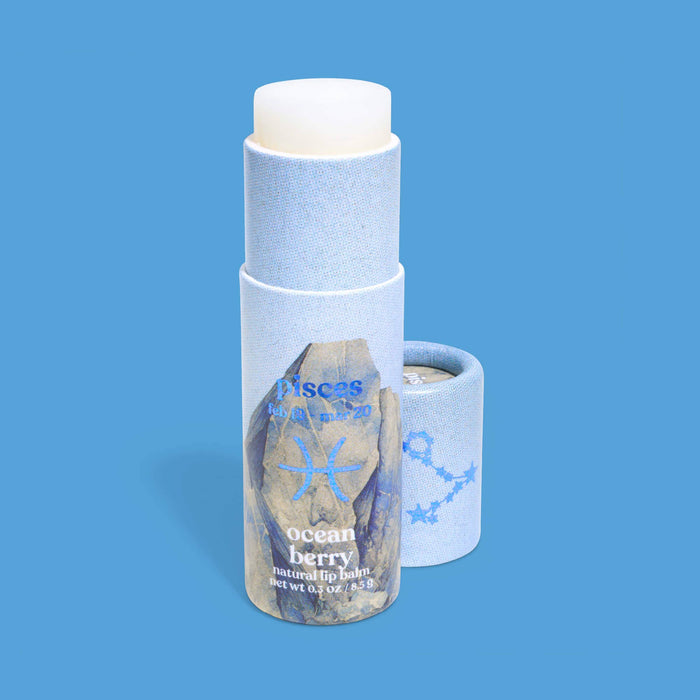 Poppy & Pout - Lip Balm, Zodiac, Pisces Ocean Berry