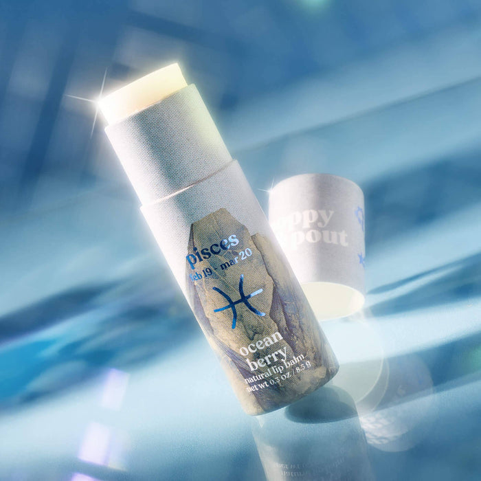 Poppy & Pout - Lip Balm, Zodiac, Pisces Ocean Berry