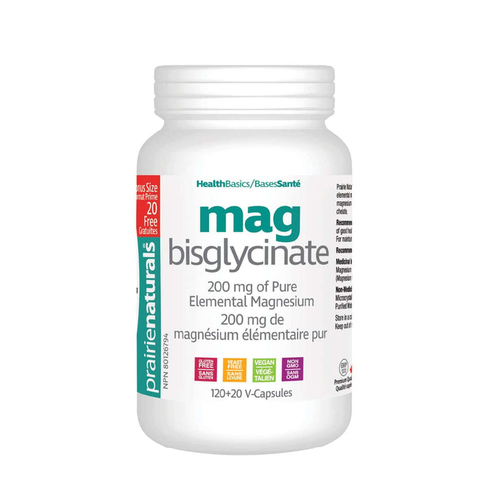 Prairie Naturals: Magnesium Bisglycinate 200mg