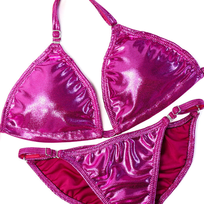 QS ST: Hologram Mulberry Fit Model Suit. Medium/Fit Model 2.  Angel Competition BikinisThe best NPC Competition Suits for the Bikini Division, Fit Model Division Suits, and bodybuilding suits.
