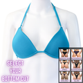 QS SZ: Matte Turquoise Posing Practice Suit. Medium Molded.  Angel Competition BikinisThe best NPC Competition Suits for the Bikini Division, Fit Model Division Suits, and bodybuilding suits.