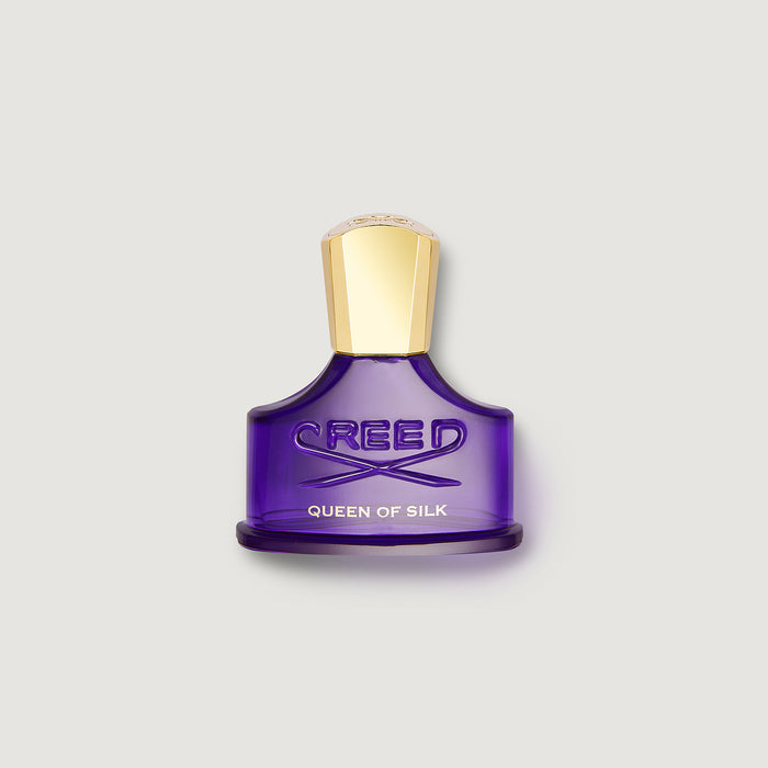Creed Queen of Silk 30ml purple Eau de Parfum bottle with gold cap - Front View | Creed Fragrances