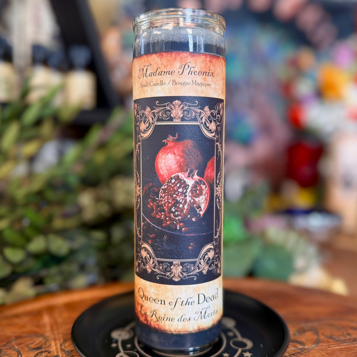 Queen of the Dead Samhain Altar Candle