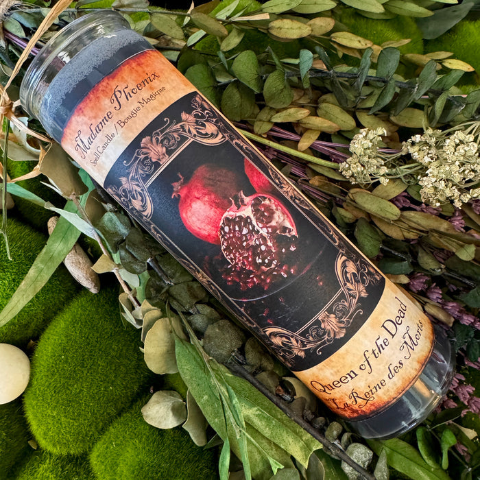Queen of the Dead Samhain Altar Candle