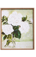 Raz 22” White Flowers in Vase Framed Print - Peony
