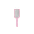 pink mini detangling brush on white background