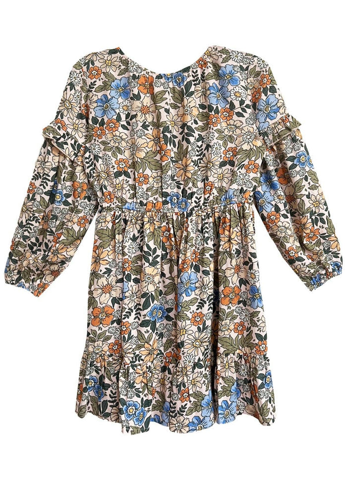 Riley Long Sleeve Dress: Pink / 2T