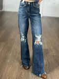 Rose High Rise 90's Straight Jeans in Dark Wash - Judy Blue