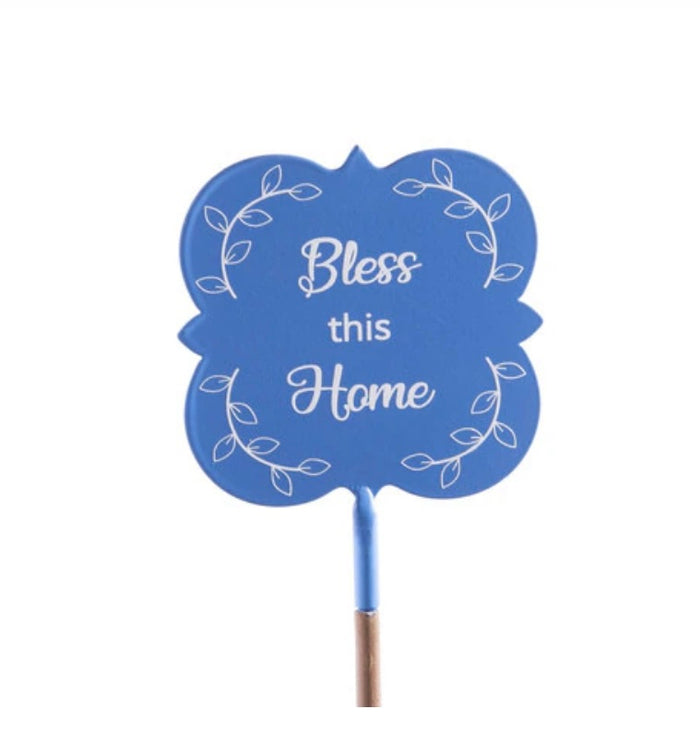 Round Top Bless This Home Finial