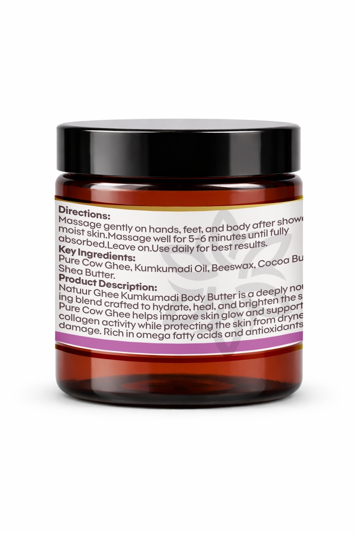 Royal Body Butter | Cow ghee | Cocoa | Kumkumadi oil | Luxury Nourishment | Timeless Glow