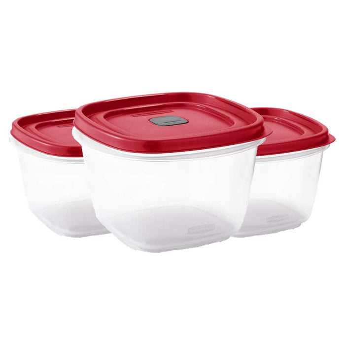 Rubbermaid - Easy Find Vented Lid 7-Cup Food Storage Container - 3 Pack