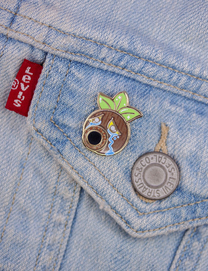 Sad Deku Mask enamel Pin