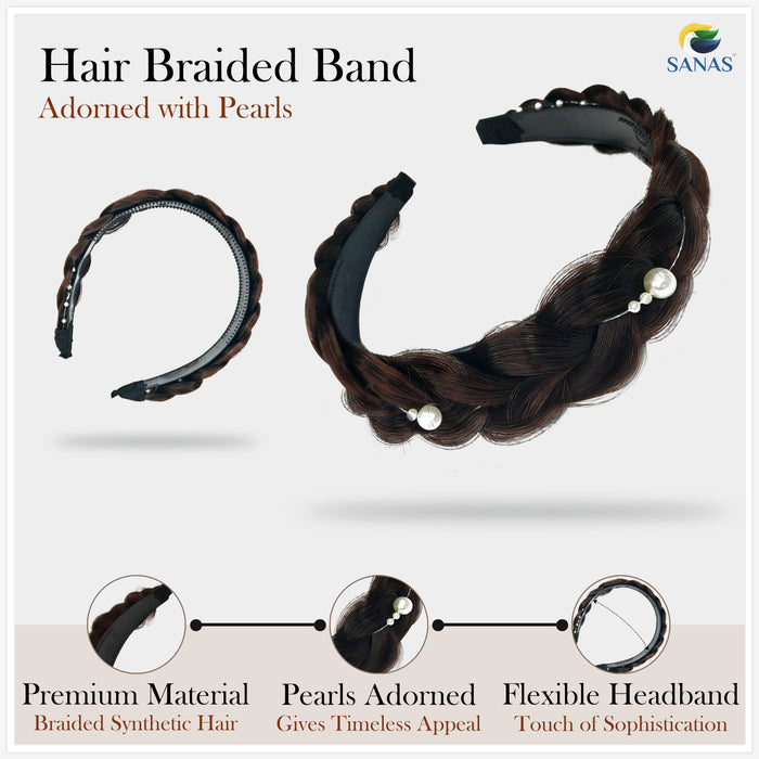 Pearl hairband for party wear