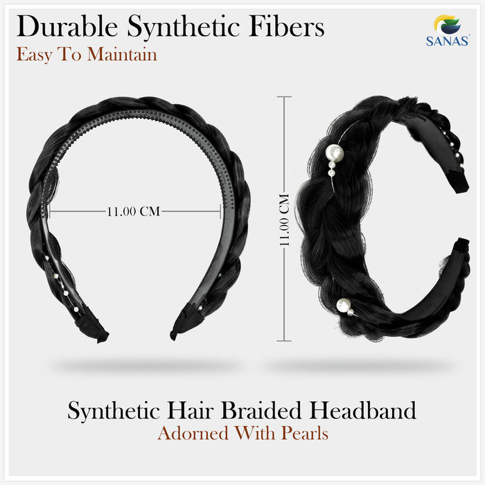 Artificial braided hair hairband for women – Sanas styling accessory
