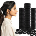 SANAS Black Hair Rubber Bands 48 Pcs for women