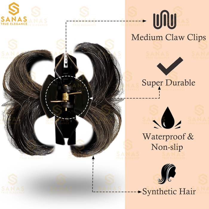 SANAS hair bun clutch accessory for neat and secure buns (1 pc)