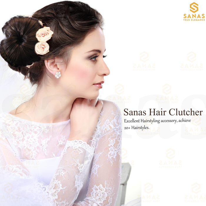 Clip in bun hair extension for women