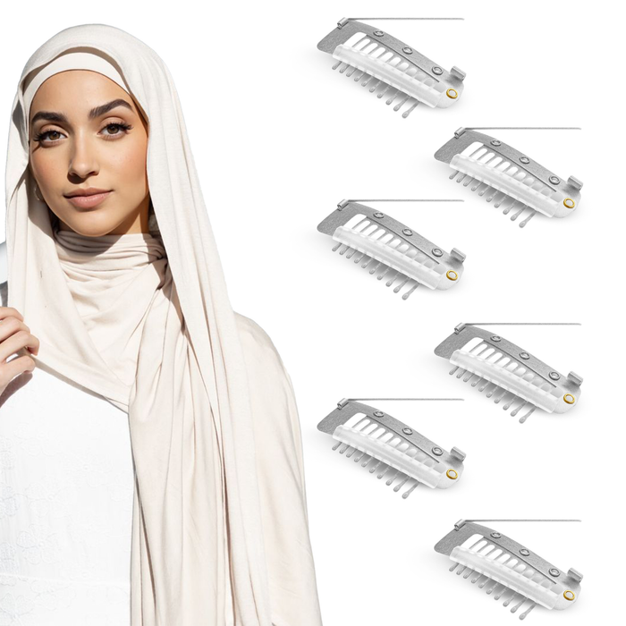 SANAS Hair Accessories for Women 6 PCS Dupatta Clips