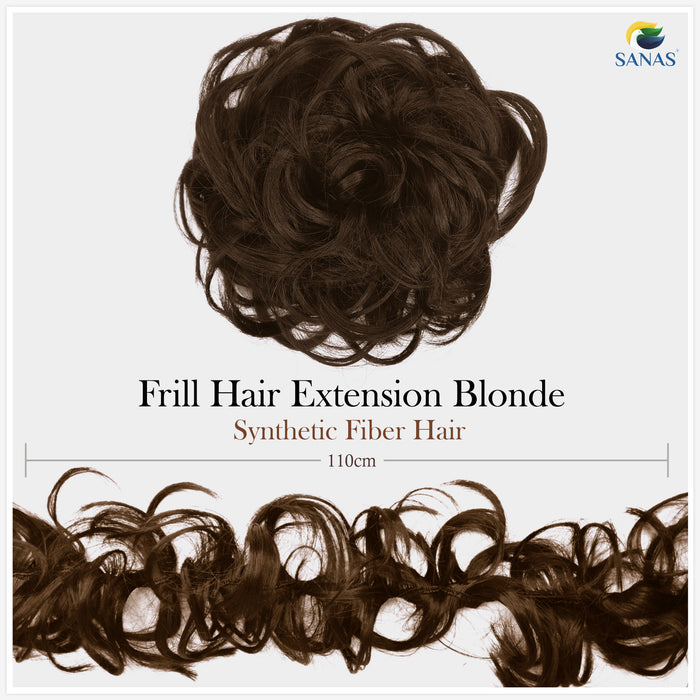 Blonde Synthetic Frill Hair Extension with Stretchable Elastic