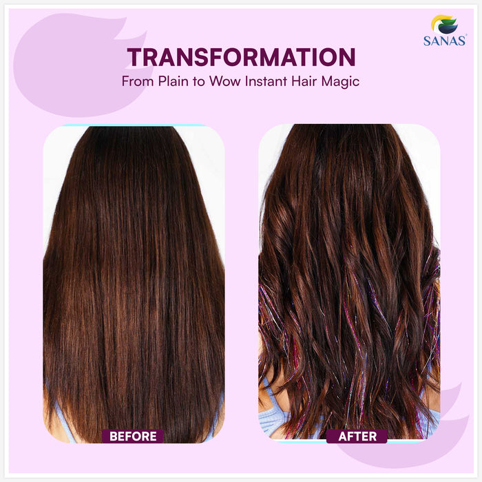 Hair Tinsel Extensions for Festivals
