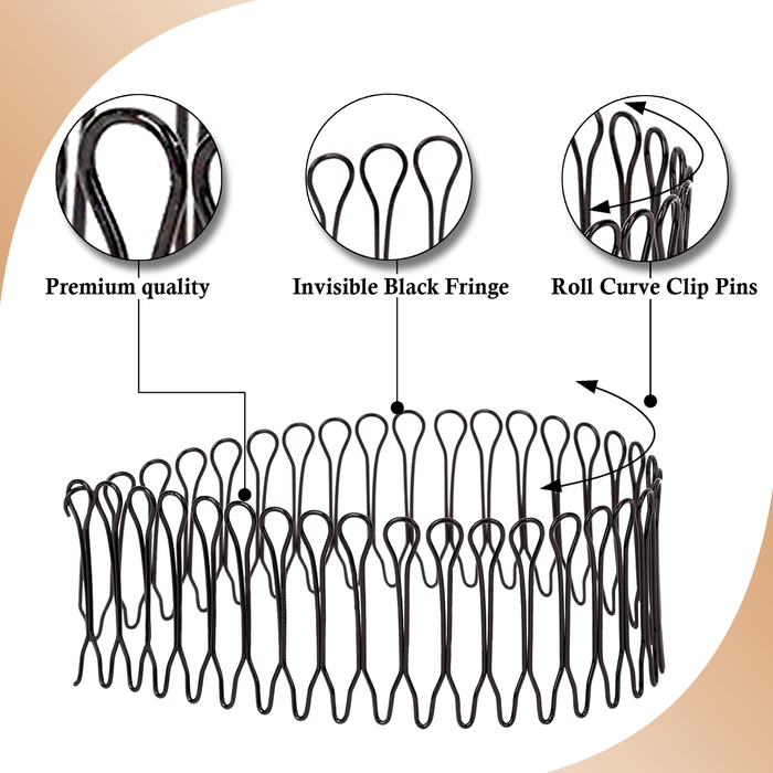 Flexible metal hair pin for French twist hairstyle