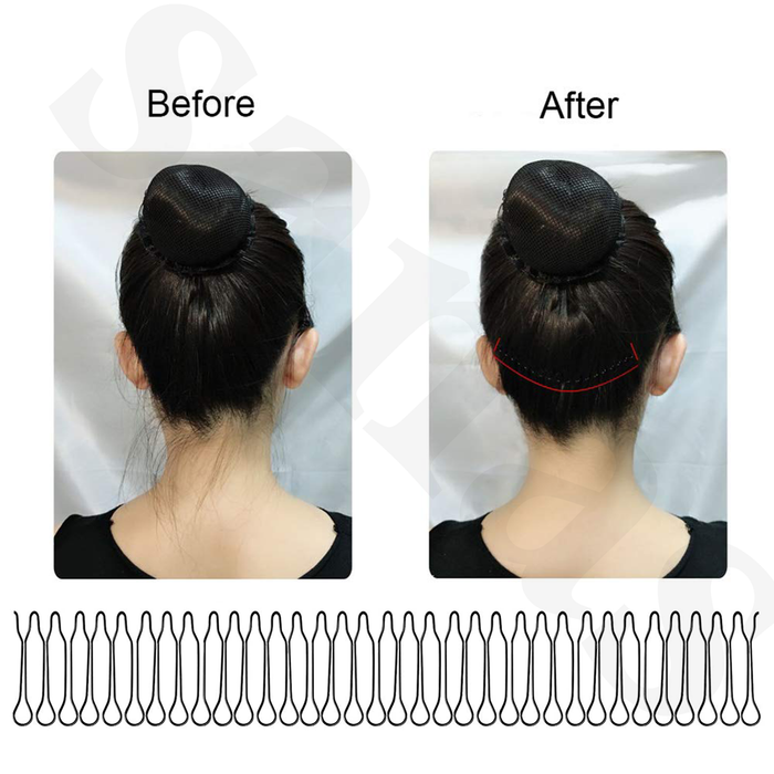 Reusable roll hair pin for wedding and party hairstyles