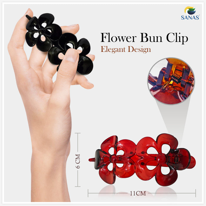 Premium Acrylic Hair Claw Clips Multicolor