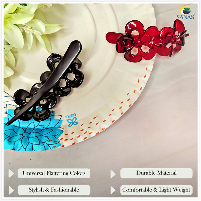 SANAS Multicolor Hair Claw Clip Set