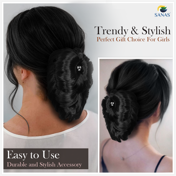 Hair bun extension for weddings and parties