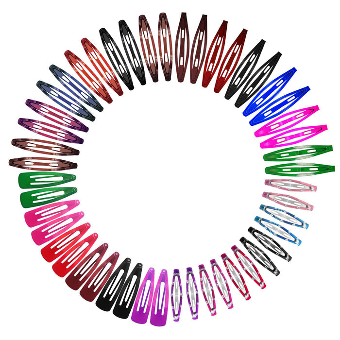 SANAS 48 pieces colorful tic tac hair clips for girls