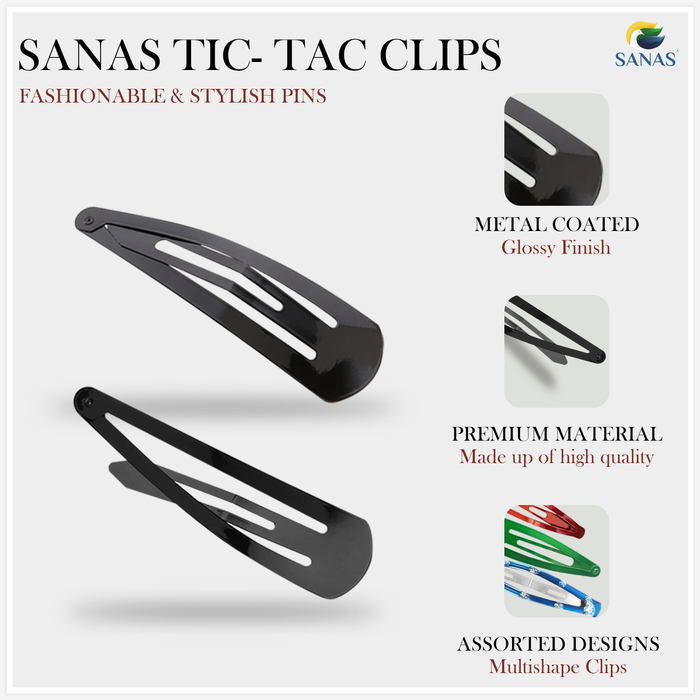 Premium metal tic tac hair clips for everyday styling