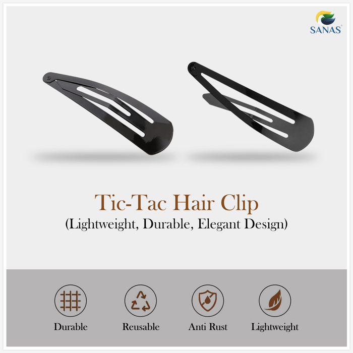 SANAS non-slip tic tac clips for girls