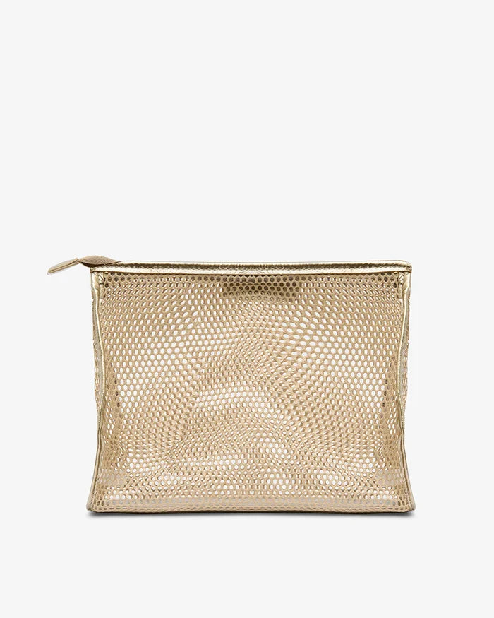 SANTORINI CASE LARGE | Taupe Mesh - Darling & Domain