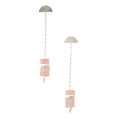SCOUT Stone Meteor Silver Dangle Earrings - Rose Gold