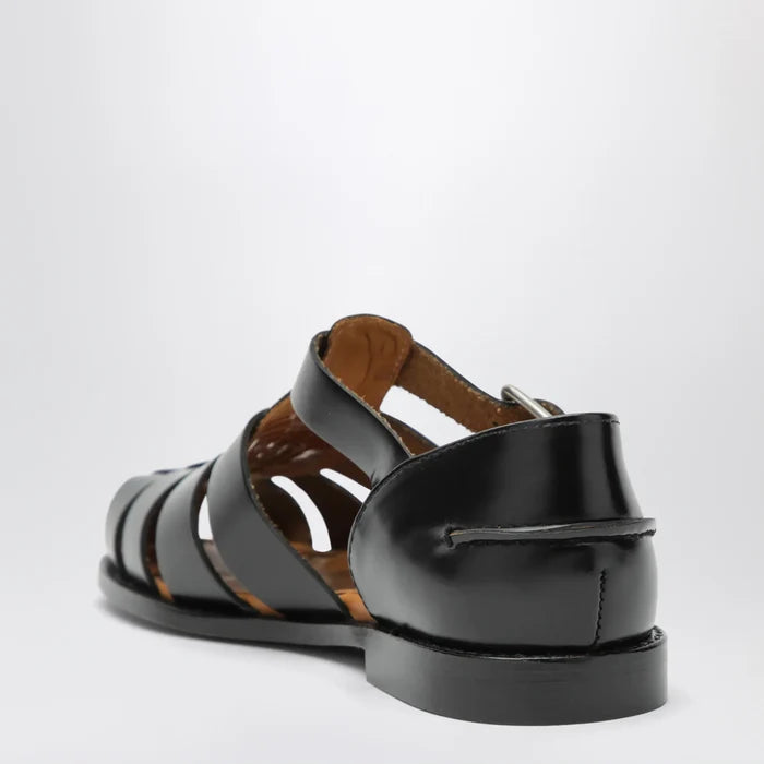Sebago - Gurkha Tale black leather sandals Brand Apparel & Accessories > Shoes