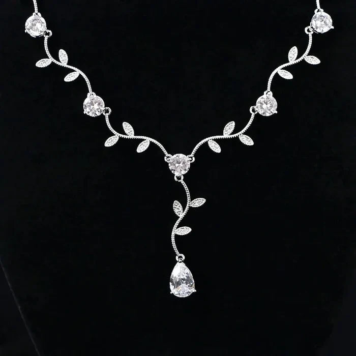 Wedding Jewelry - Cubic Zirconia Bridal Jewelry Set - Available in Silver, Rose Gold and Yellow Gold