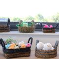 Set of 2 Banana Leaf & Abu abu Raffia Basket