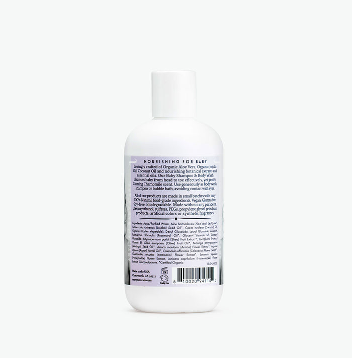 Saavy Naturals Baby Shampoo and Body Wash - back