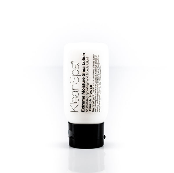 travel bottle of christmas scented shea lotion