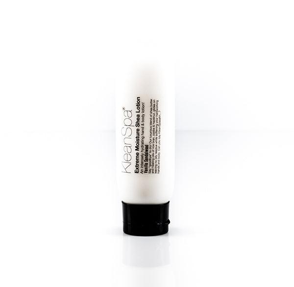 small bottle of christmas scented shea lotion
