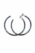 Sheila Fajl Burnished Gun Metal Hoops