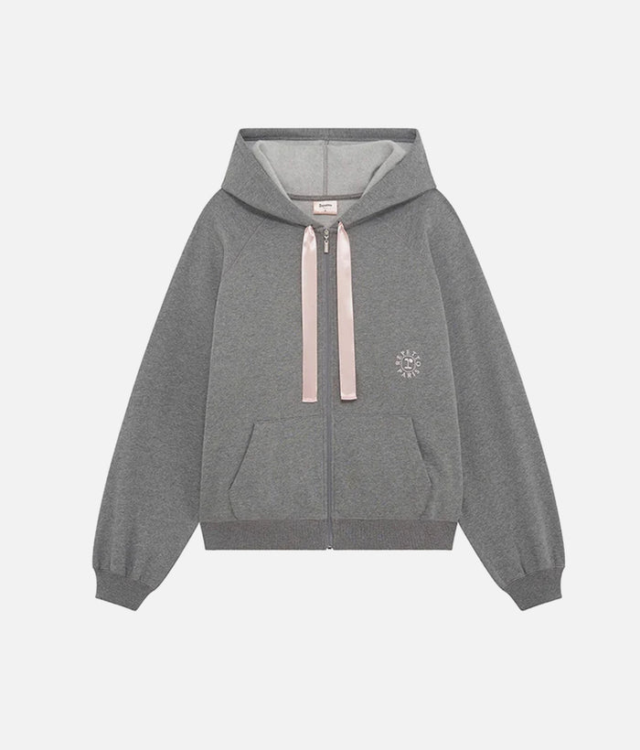 Signature Satin Zip-Up Hoodie • Ballet Warm-Up & Studio Essential - S0700