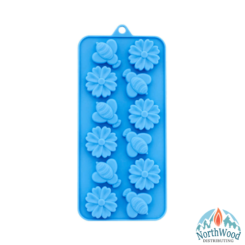 silicone bee and daisy soap mold