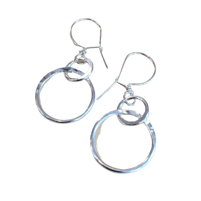 SILVER SUSPENSIONS Crazy Eights Earrings