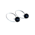 SILVER SUSPENSIONS Funky Hoop Earrings