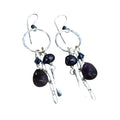 SILVER SUSPENSIONS Hoop Dangly Mix Earrings