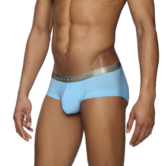 Sky Blue Coastal Nylon Maverick Brief - Parke & Ronen